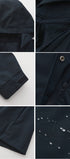 Windproof trench coat #oran_Dark Blue