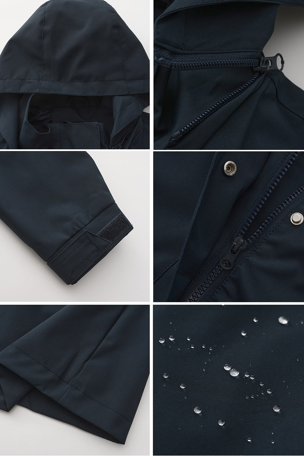 Midi windproof trench coat