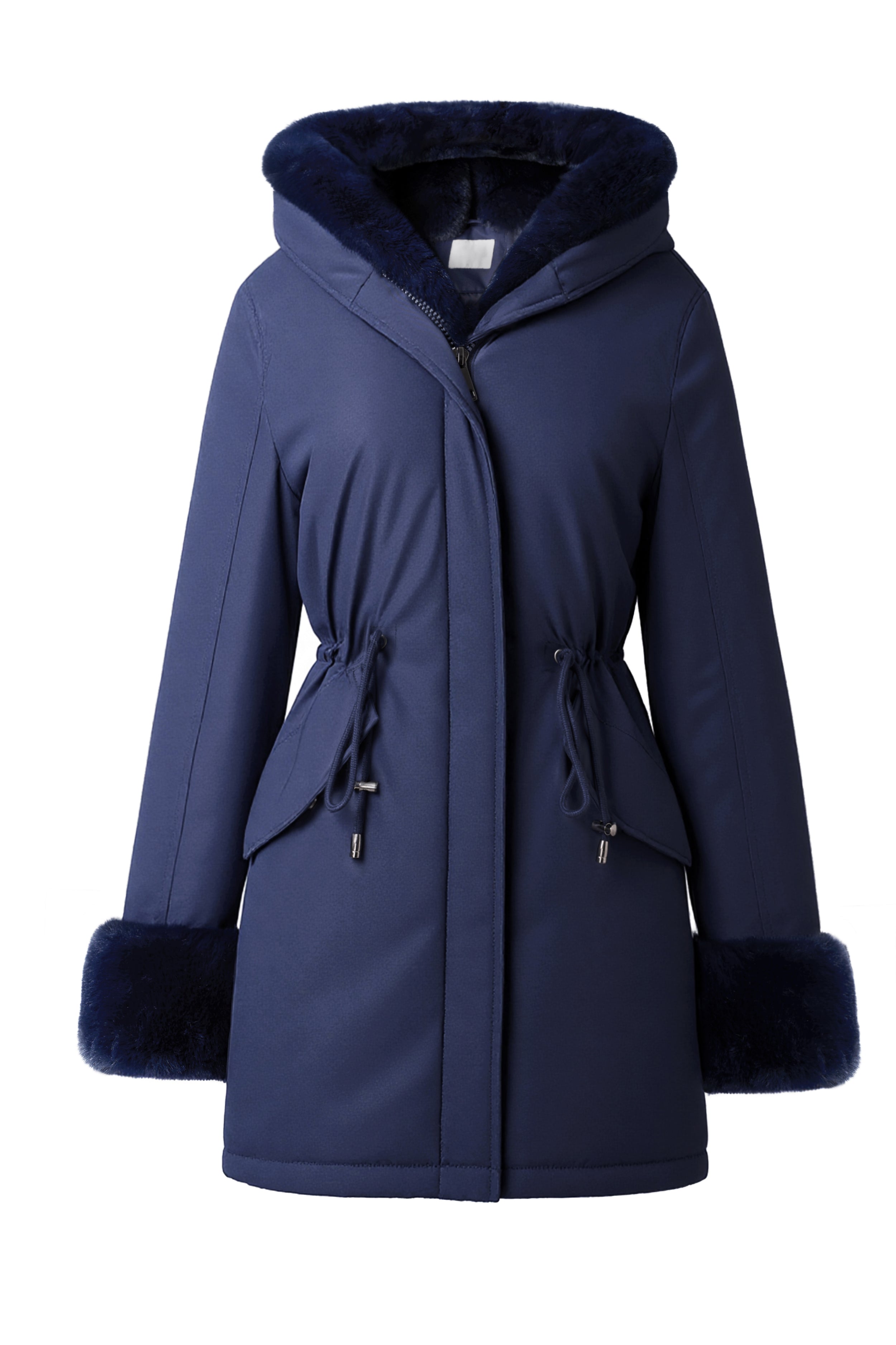 Hooded long sleeve warm nipped waist coat