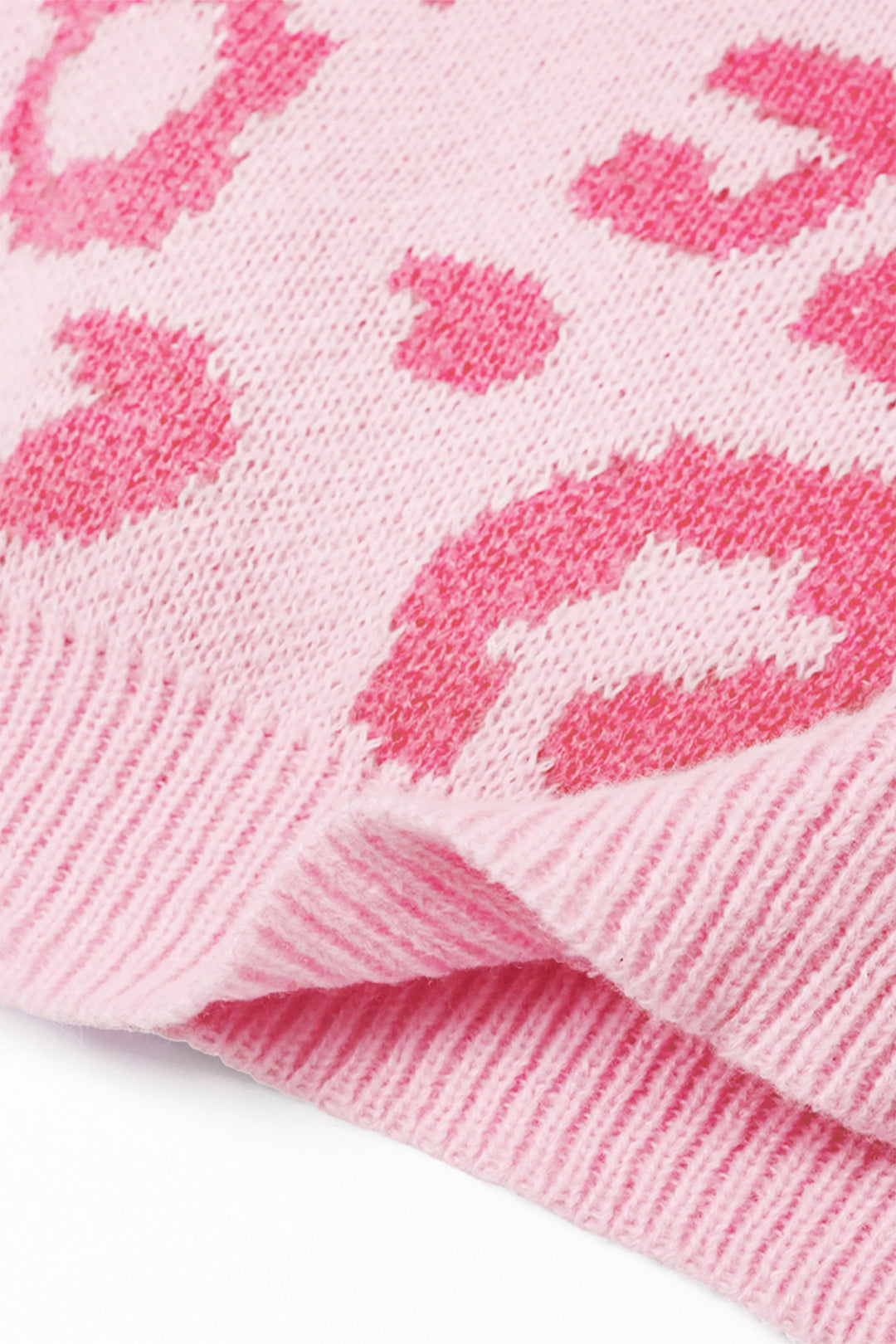 Leopard Print High Neck Jumper