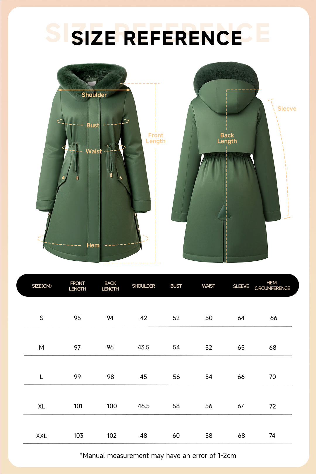 Fur Collar Slim Fit Stylish Warm Coat