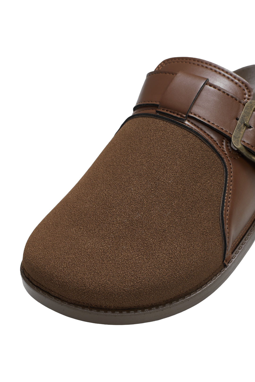 Flat Footbed Closed-Toe Sandals Mules
