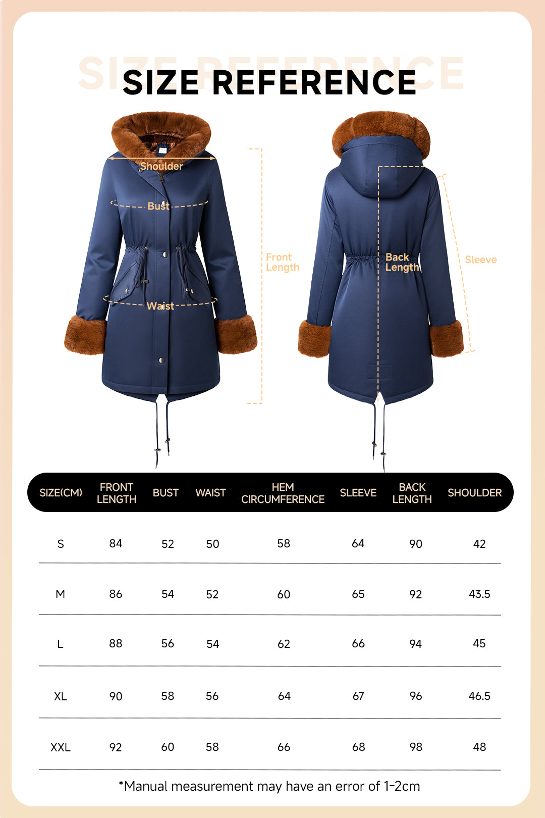 Midi Fur Collar Nipped Waist Warm Puffer Coat