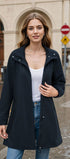 Windproof trench coat #oran_Dark Blue