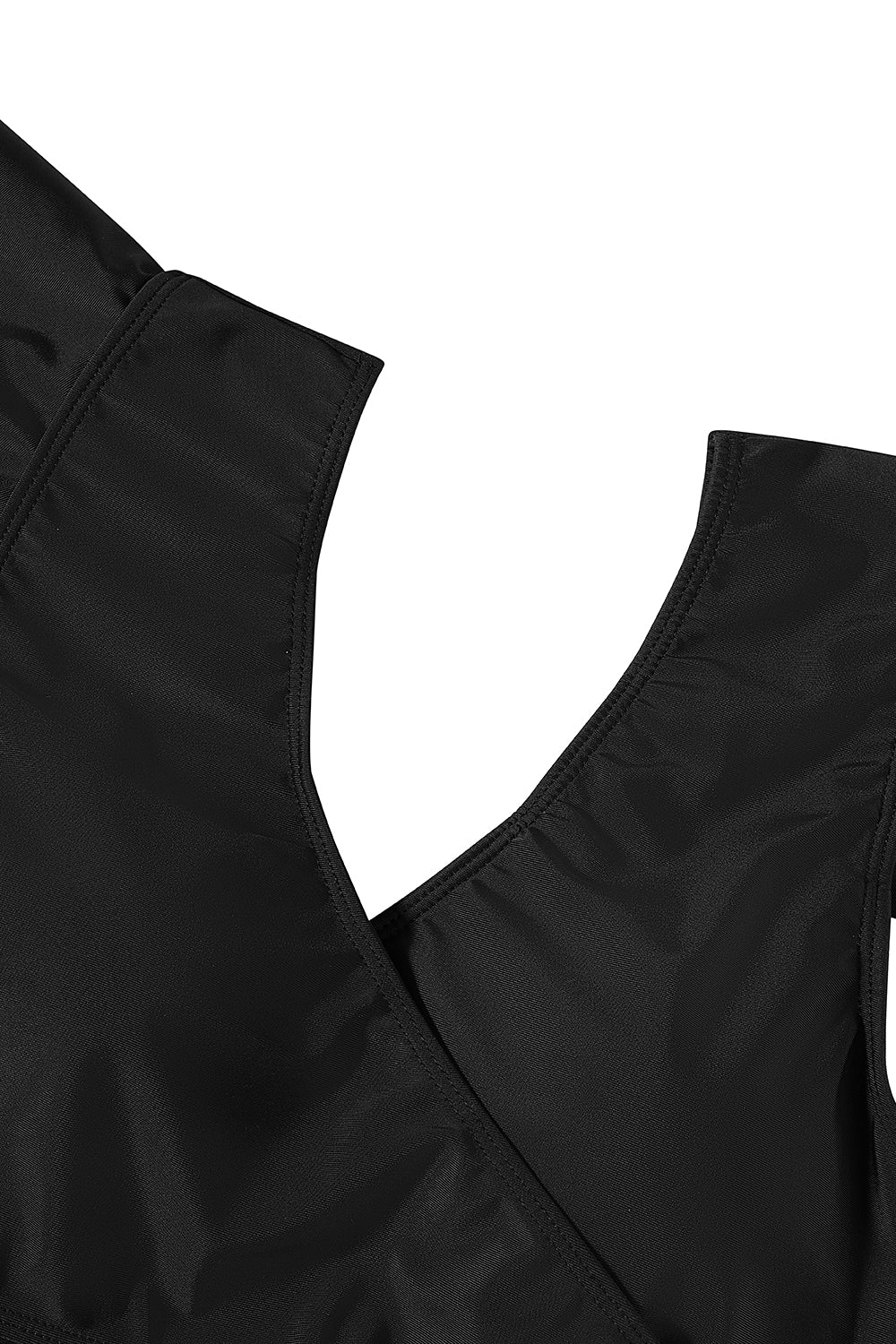 Ruffle Sleeves Ruched Tummy One?Piece Swimsuit