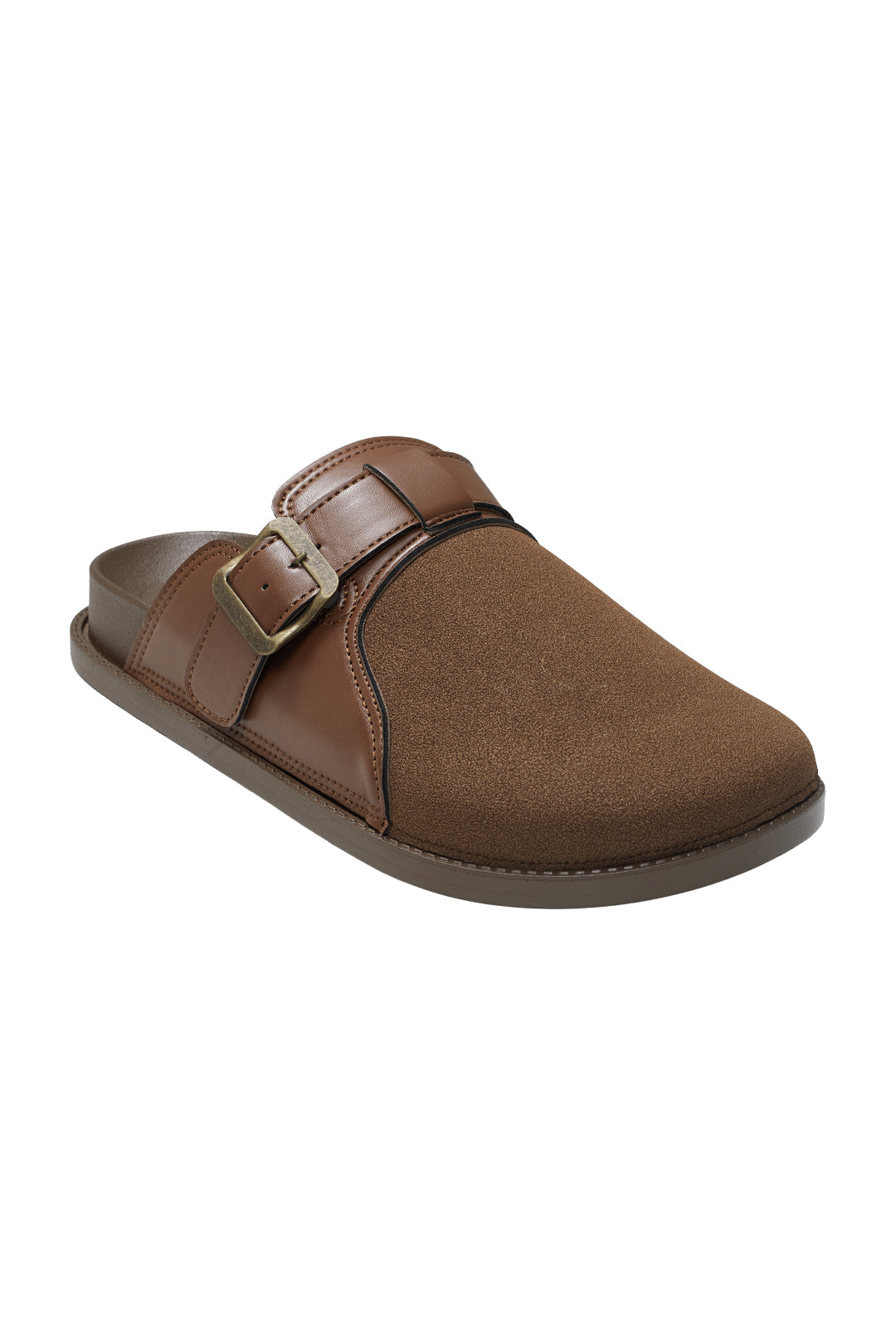 Flat Footbed Closed-Toe Sandals Mules