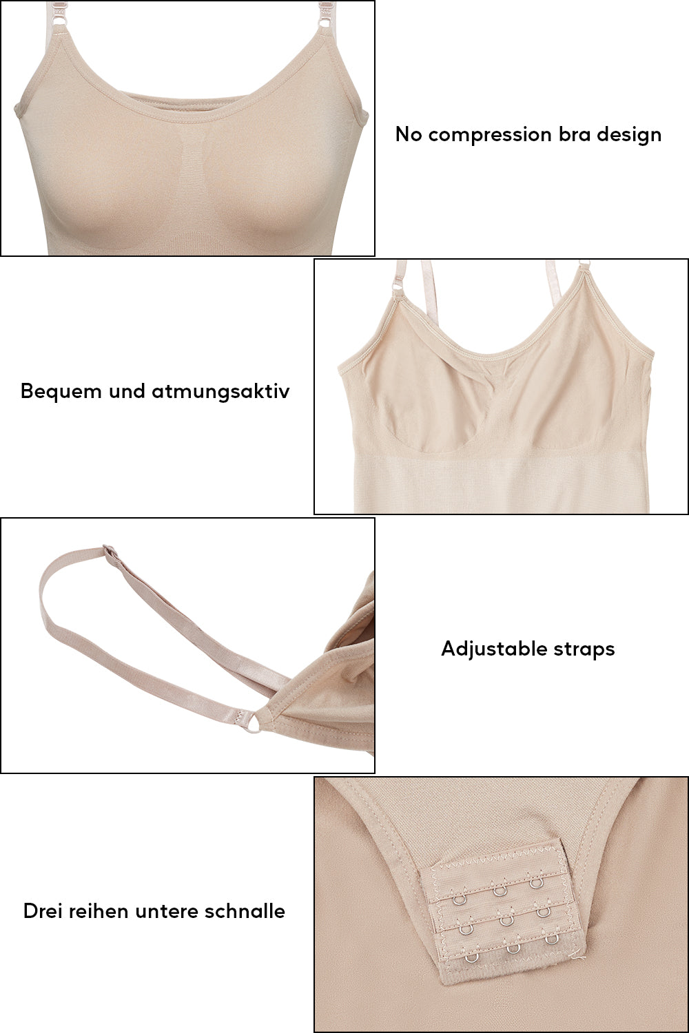 Women Tummy Control Shapewear Bodysuit
