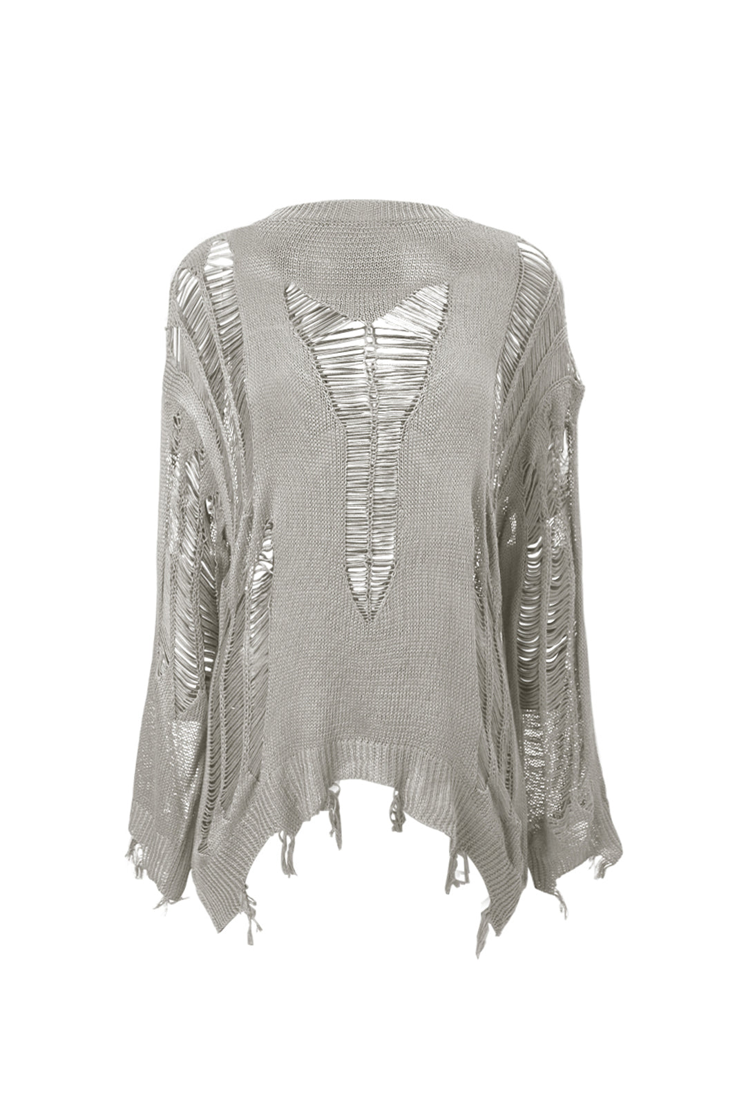 Oversized Cutout Knitted Jumper