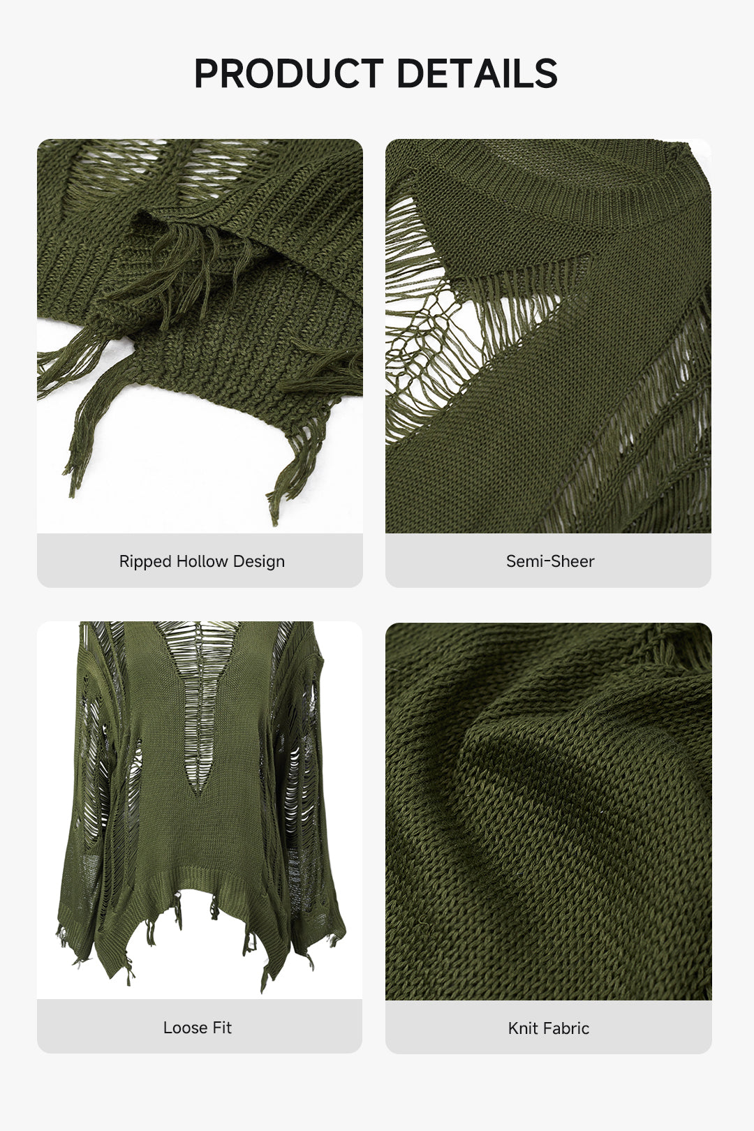 Oversized Cutout Knitted Jumper