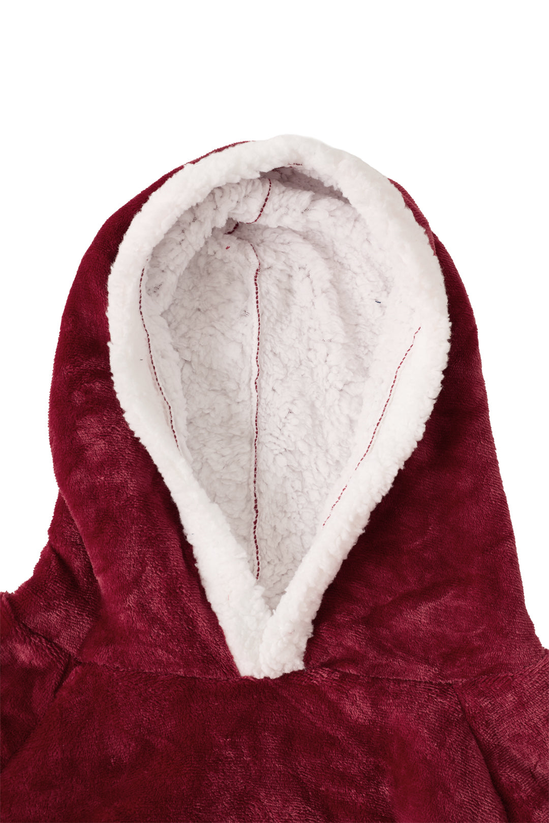 Tie Waist Big Pocket Fleece Lined Hooded Loungewear
