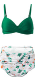 #oran_Spruce Green White Floral