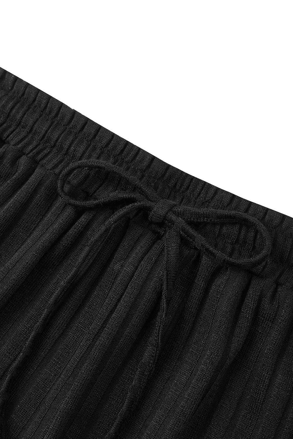 Solid Color Bold Stripe Loungewear Set