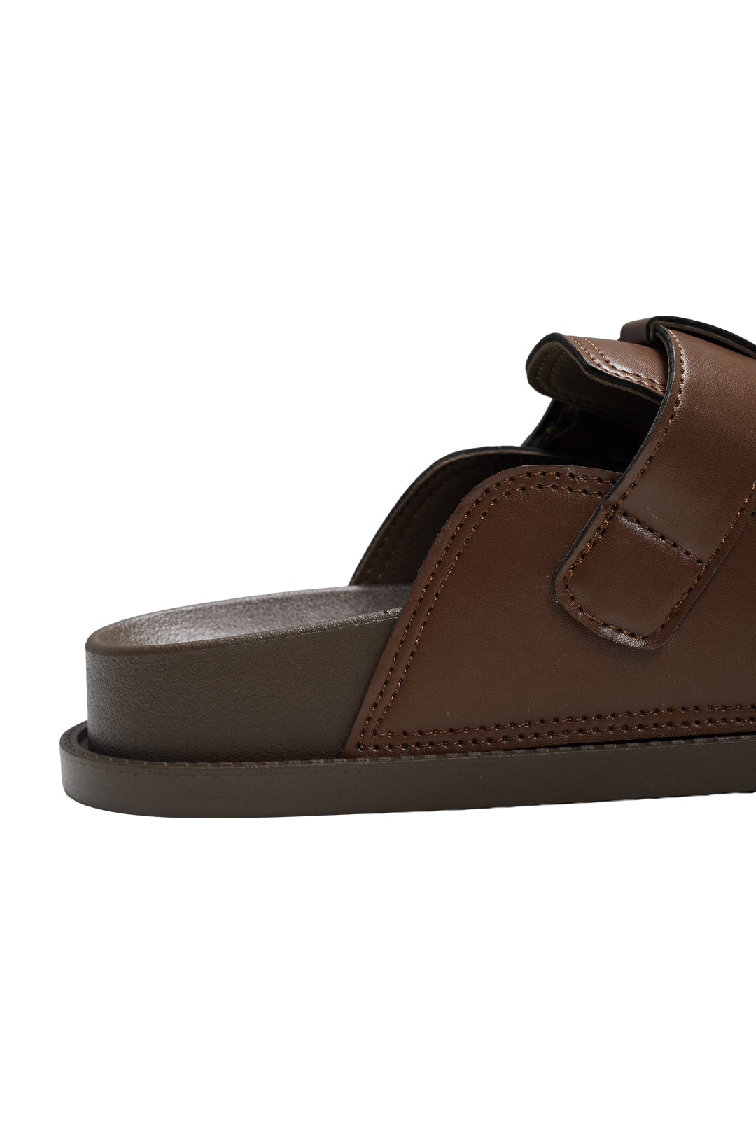 Flat Footbed Closed-Toe Sandals Mules