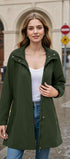 Windproof trench coat #oran_Army Green