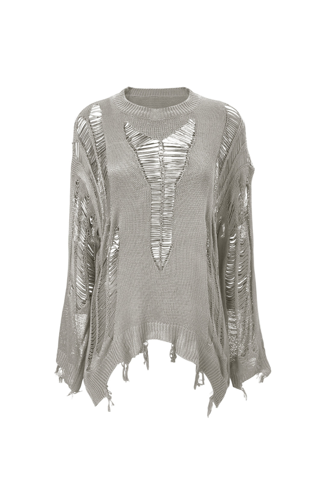 Oversized Cutout Knitted Jumper