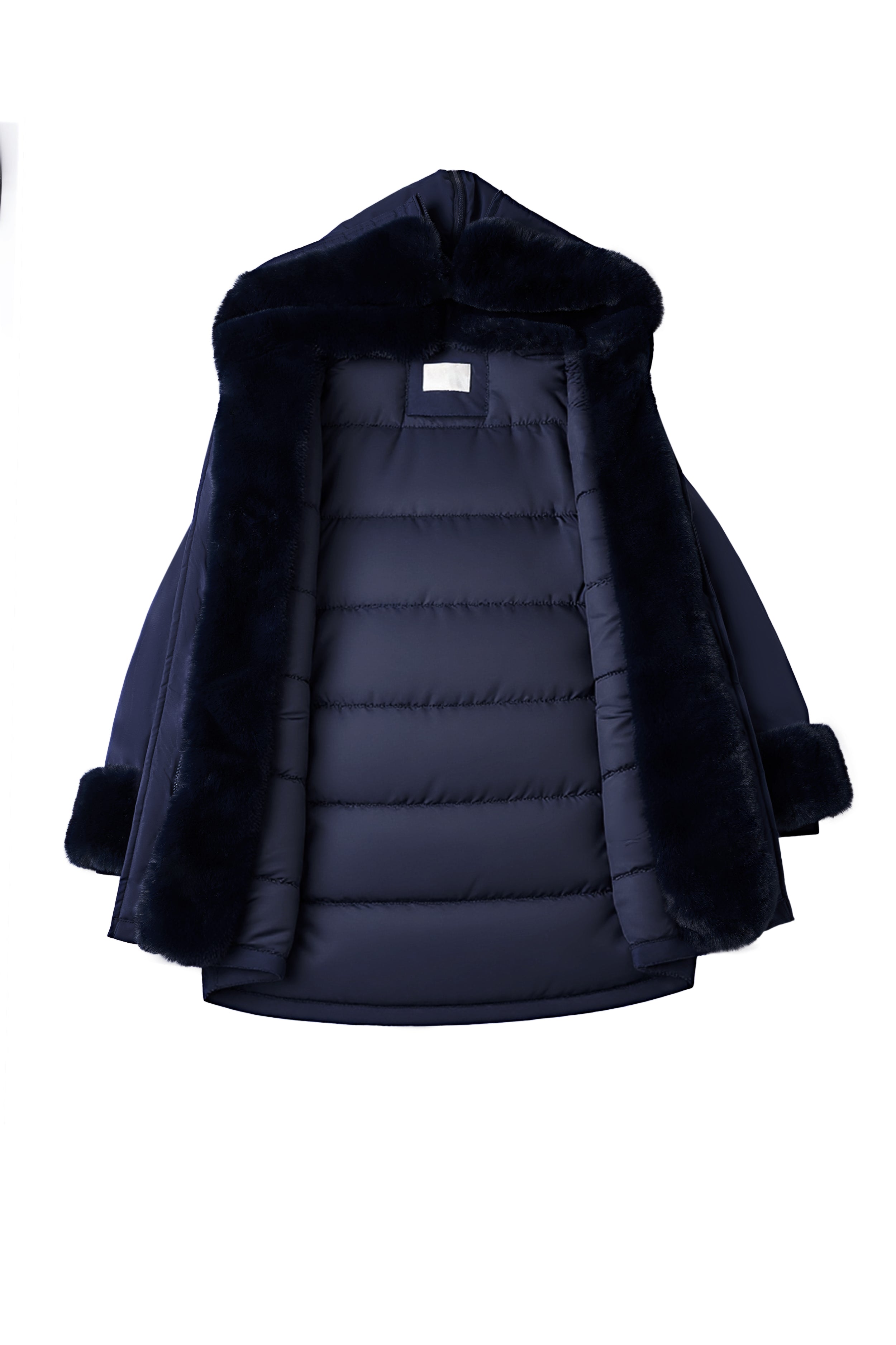 Hooded long sleeve warm nipped waist coat