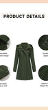 Windproof trench coat #oran_Army Green
