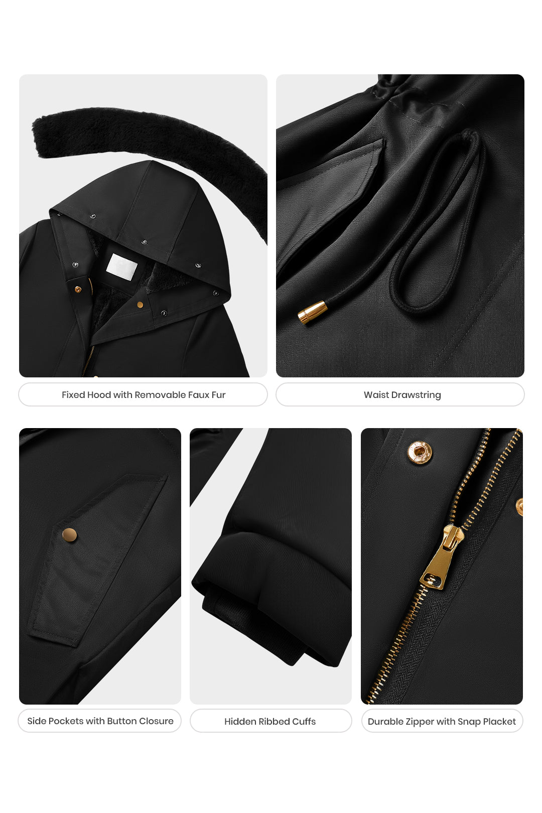 Fur Collar Slim Fit Stylish Warm Coat