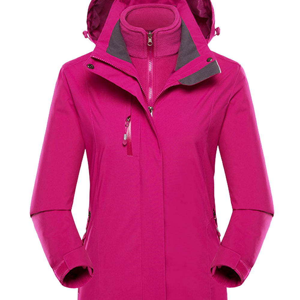 Waterproof Hardshell Jacket with Fleece Lining