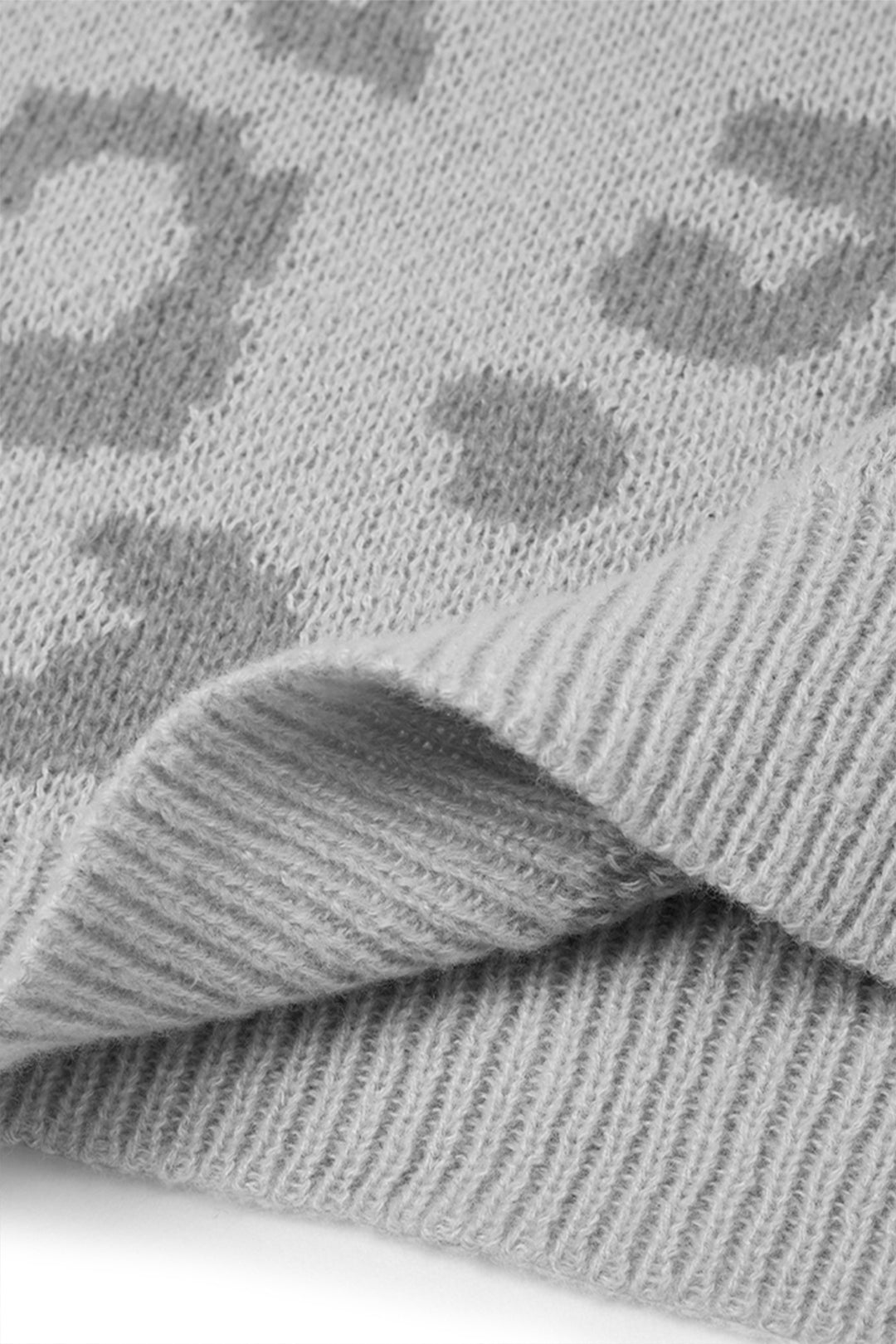 Leopard Print High Neck Jumper