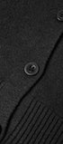 V-Neck Knit Cardigan #oran_Black
