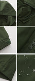 Windproof trench coat #oran_Army Green