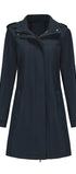 Windproof trench coat #oran_Dark Blue