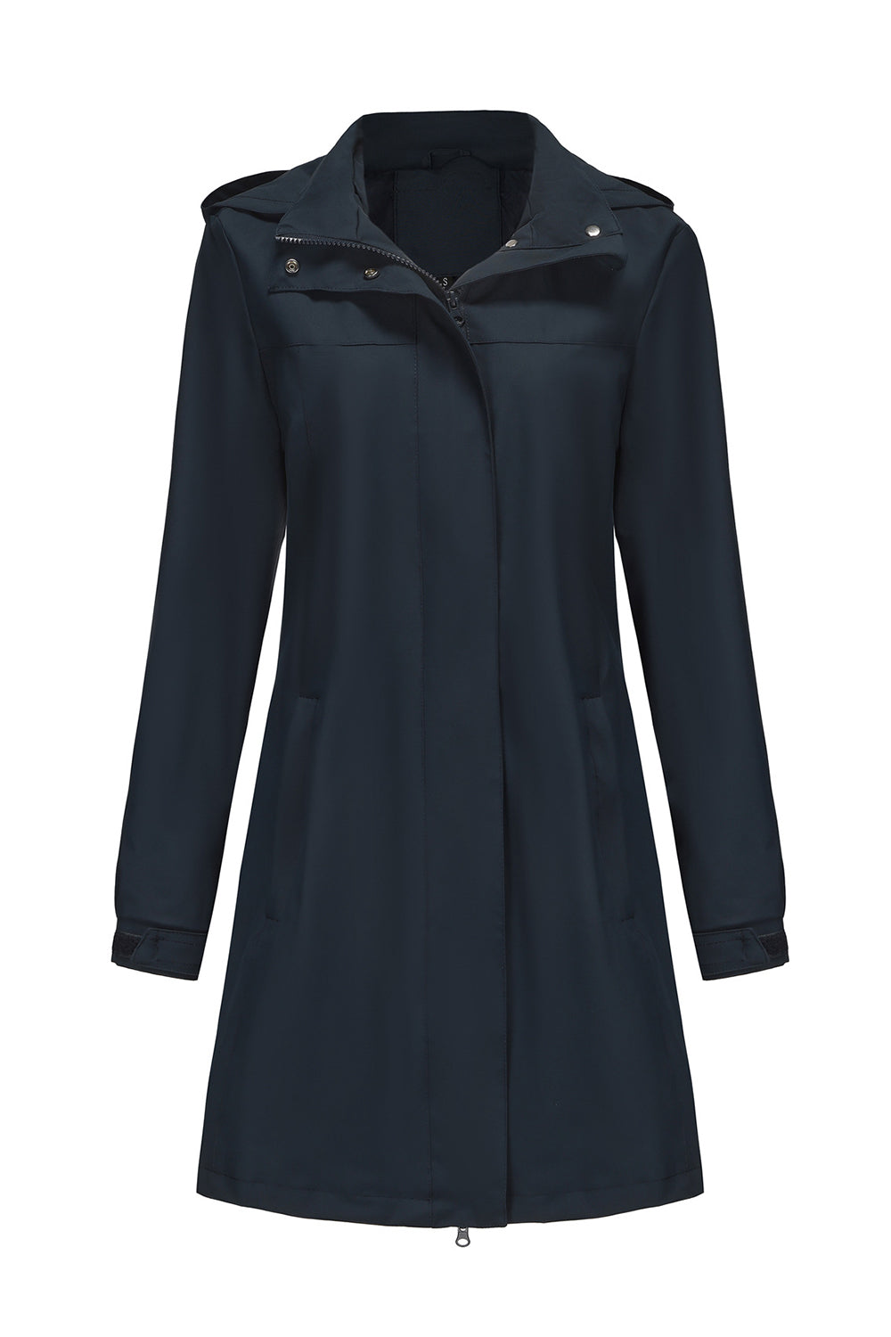 Midi windproof trench coat