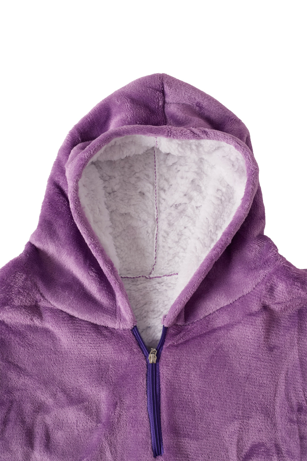 Zip Neck Fleece Dressing Gown