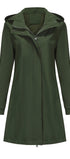 Windproof trench coat #oran_Army Green