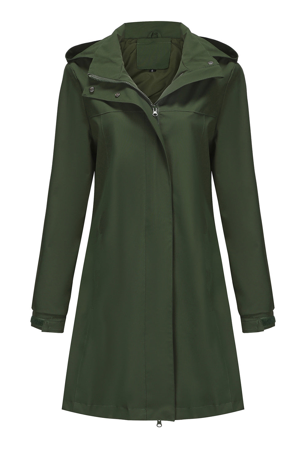 Midi windproof trench coat