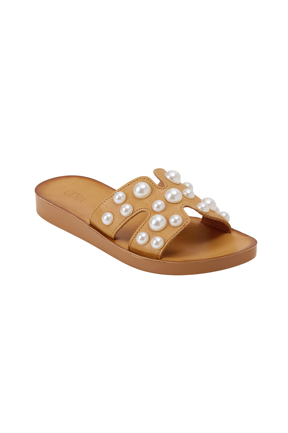 Pearl Embellished Slide Sandals