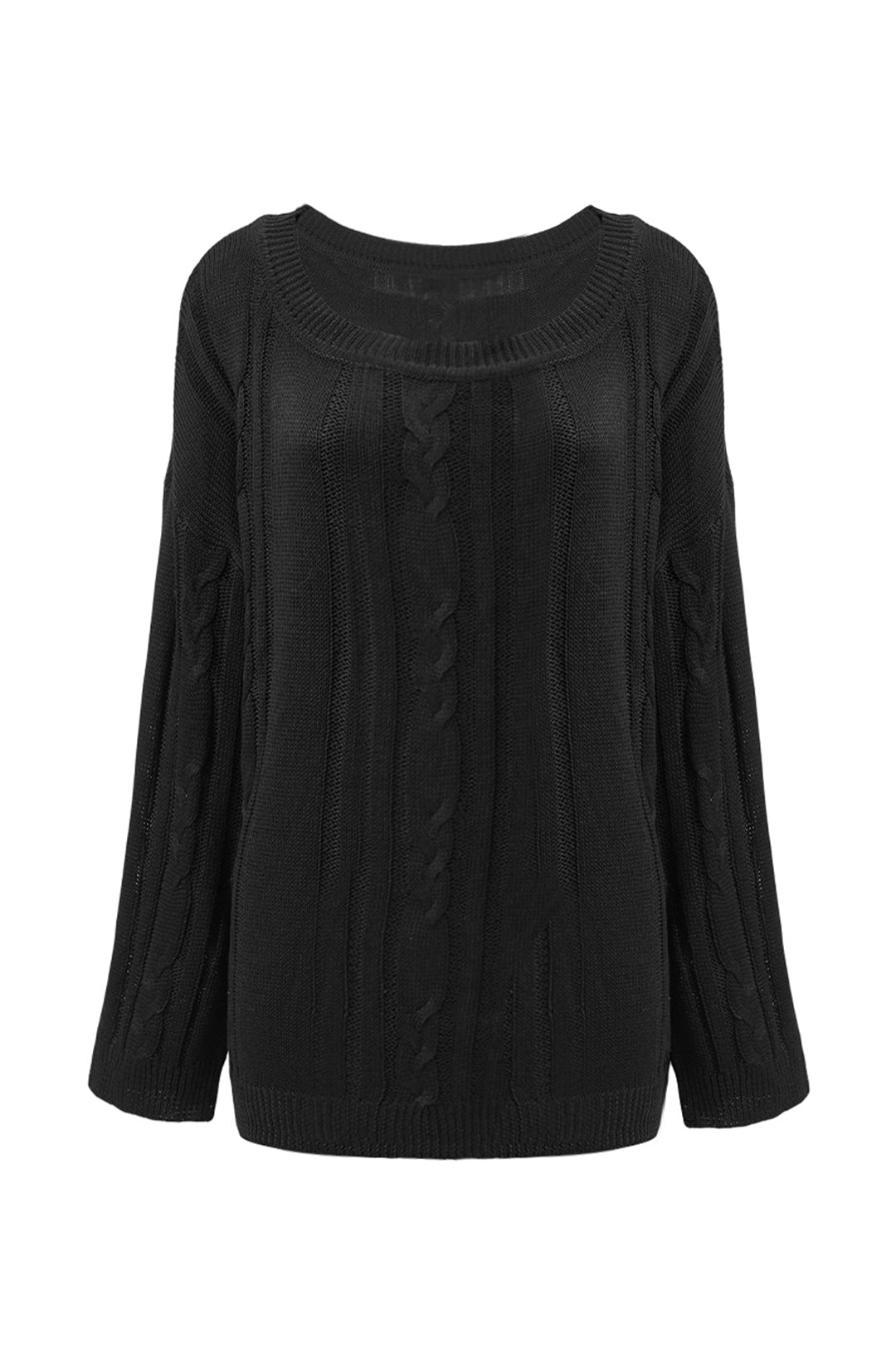 Asymmetric Knitted Drop Shoulder Jumper