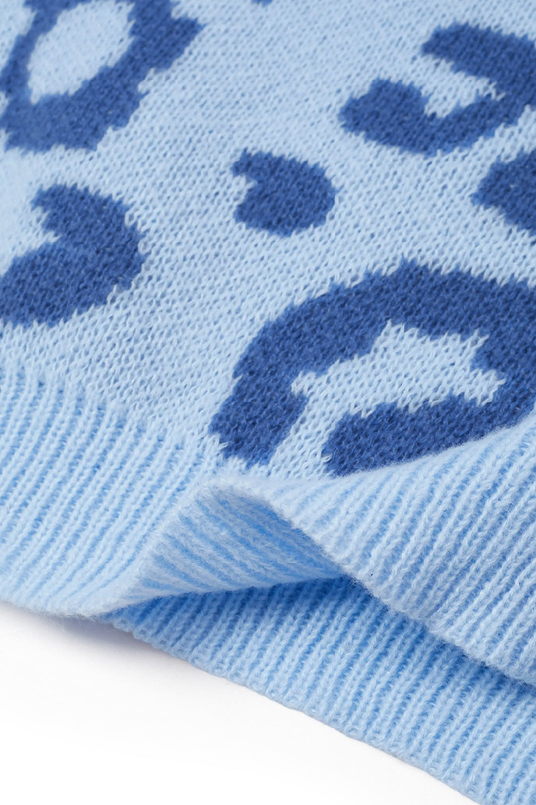 Leopard Print High Neck Jumper