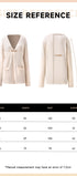V-Neck Knit Cardigan #oran_Apricot