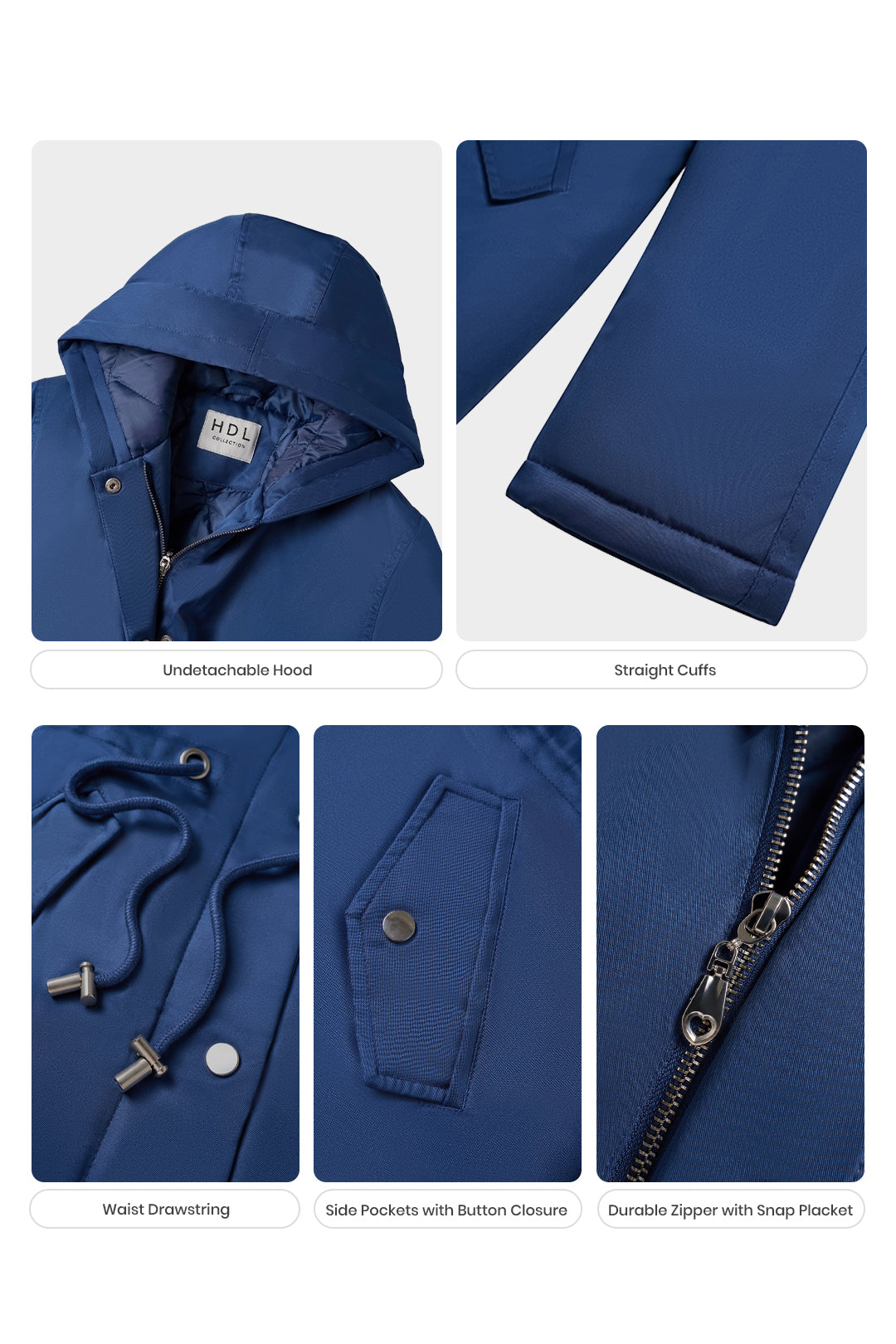 Midi warm puffer coat with nipped waist and tie belt