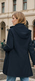 Windproof trench coat #oran_Dark Blue