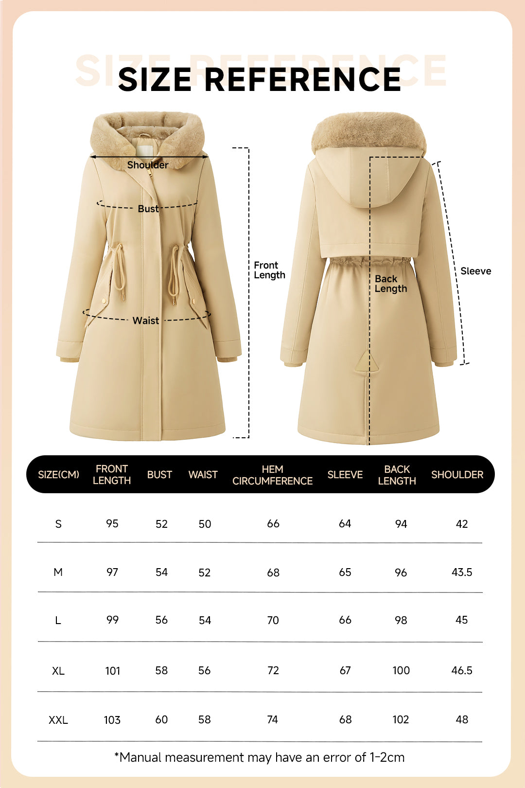 Fur Collar Slim Fit Stylish Warm Coat