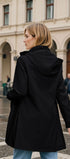 Windproof trench coat #oran_Black