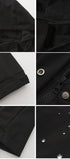 Windproof trench coat #oran_Black